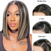 SKYDO Highlight Bob Wigs Human Hair P1B/27 Ombre Lace Front