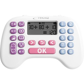 TOKAIZ TMAD-D01 Arithmetic Drill, Four Arithmetic Operations, Mixed Operations, Number Memorization, Mini Games, Addition, Subtraction, Division, Multiplication, 99th Reading Function, Maseko Digital,