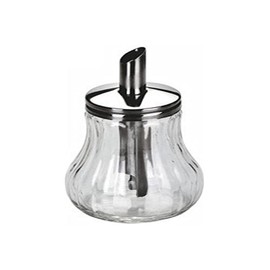 Ibili Sugar Dispenser, Transparent/Silver, 8 x 8 x 15 cm