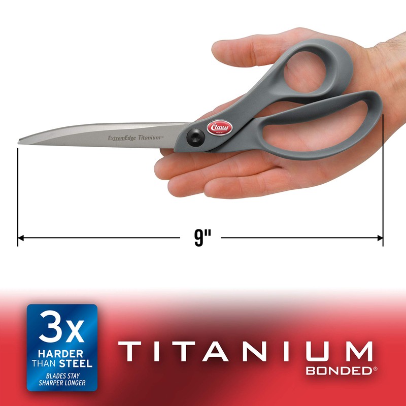 Clauss 18078 ExtremEdge 9" Titanium Bonded Shears - Grey