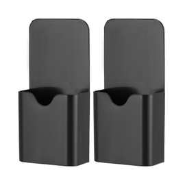 Onperpoe Magnetic Pen Organizer, 2 Pcs Magnetic Pen Holder, Whiteboard Pen Holder, Dry Erase Marker Pen Holder, Magnetic Pen Holder for Fridge, Whiteboards, Refrigerators, Home, Office (Black)