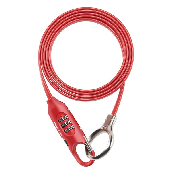 ROCKBROS 5FT Bike Lock Cable with Preset Combination Lightweight Versatile