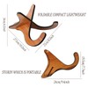 AIMALL Universal Folding Guitar Stand, Wood-Finished Floor Rack, Compatible with