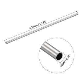 uxcell 304 Stainless Steel Tube, OD 10mm x 1mm Wall Thick 400mm Length Capillary Metal Tubing for Industry Machinery