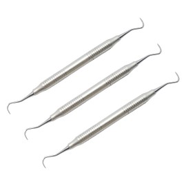 Dental H6/H7 Hygienist Scaler Double End 16.5cm Periodontal Tools Sickle Scalers Ergonomic Hollow Handle Endodontic Instruments 3 Pcs