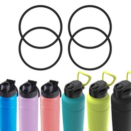 BOSORIO 4 PCS Gaskets Compatible with Bubba Trailblazer Water Bottle with Straw Lid or Push-Button Spout Lid 24oz&40oz, Replacement Rubber Seal Part for Straw Lid and Spout Lid