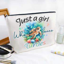 YINSSA Sea Turtle Gifts For Women Makeup Bag Sea Turtles Lovers Cosmetic Bags Funny Birthday Gifts For Women Turtle Stuff Travel Essentials For Flying Travel Toiletr