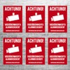 foliado® AVAS-004 Pack of 6 Stickers A8 7.4 x 5.2
