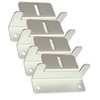 LOWENERGIE 4 x Metal Solar Panel Mounting Bracket Set Kit