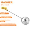 GASHER 1PCS 1" 304 Stainless Steel Float Ball Valve with