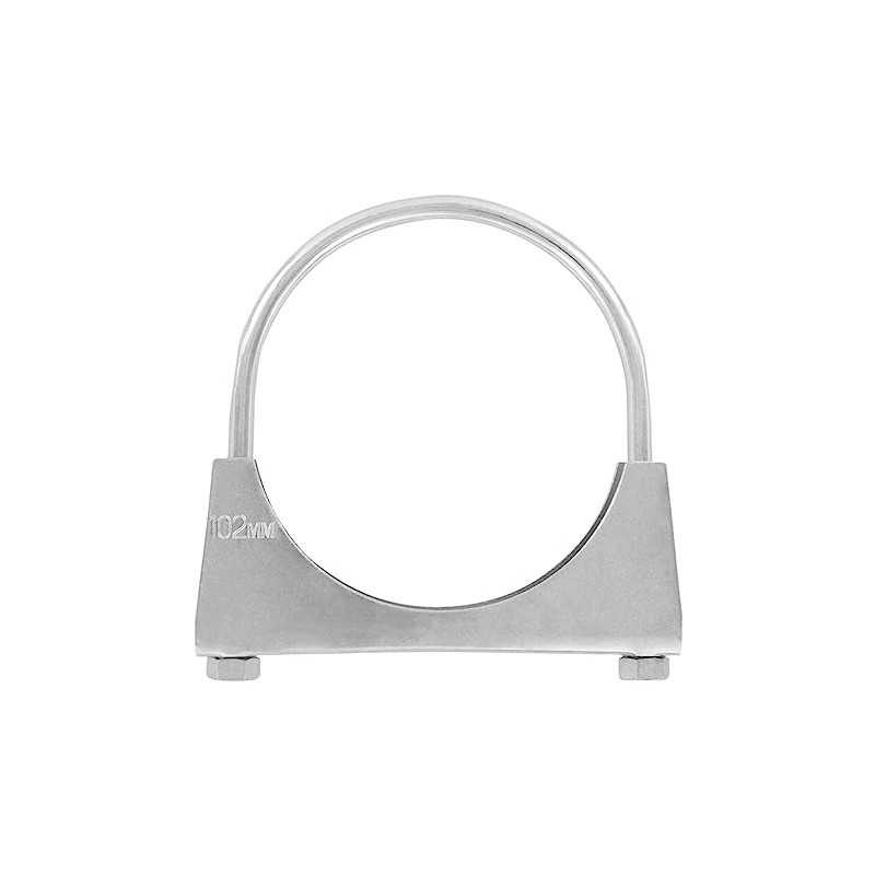 Set of 4 U Bracket Pipe Clamps M8 x 102