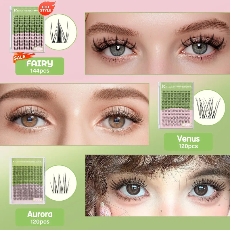 Kit De Extensiones De Pestañas Raíces Invisibles Ky Fairy