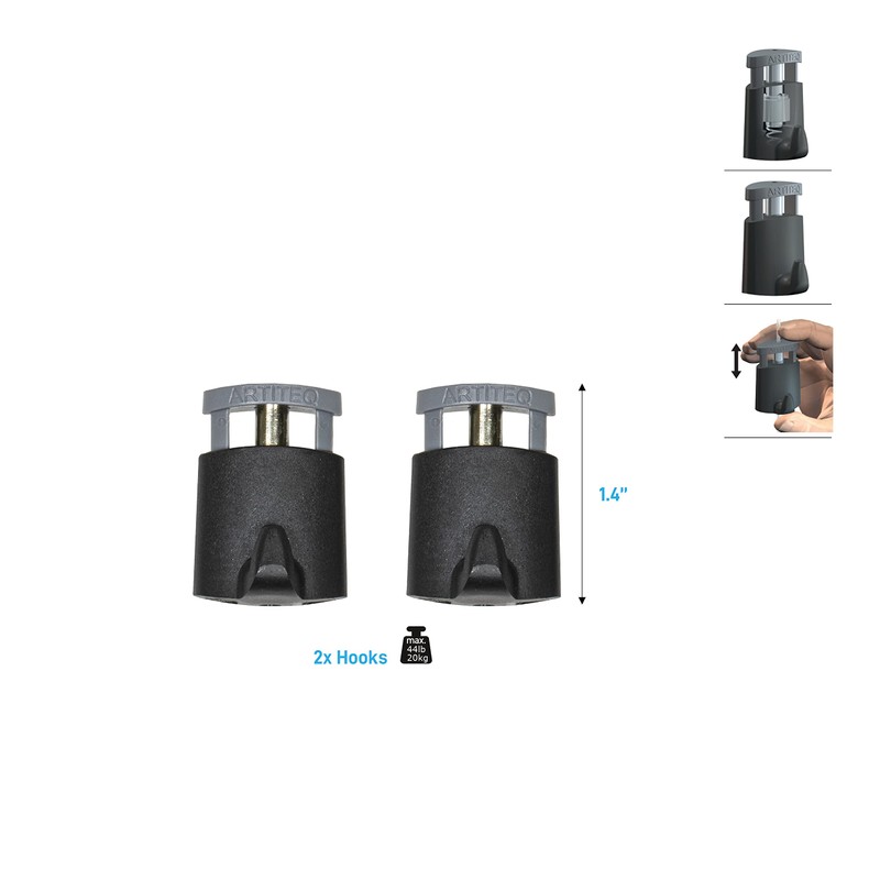 8-ft Picture Hanging System Kit and Add-ons Hooks and Cables