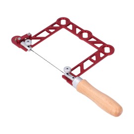 Fretsaw, Fretsaw for Woodworkers, U-Shape, Wooden Handle, Fretsaw for Woodworking, Jewellery Making (4 inches)