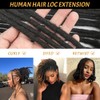 Datanala Human Hair Dreadlock Extension 0.6cm Thickness 100% Full Handmade