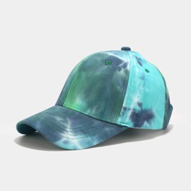 Seevy Cotton Pigment Dyed Low Profile Cap Hiphop Baseball Cap Sun Hat Blue Green, Blue,green, One size