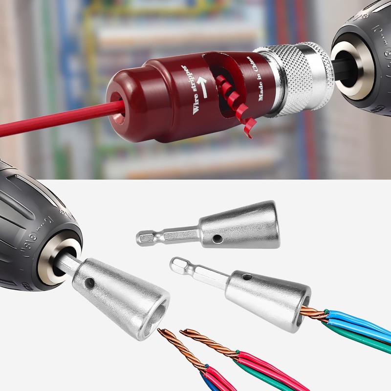 Wire Stripper for Drill and Twisting Tool for Power Drill,