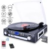 DIGITNOW Bluetooth Record Player Turntable with Speakers Stereo LP Vinyl