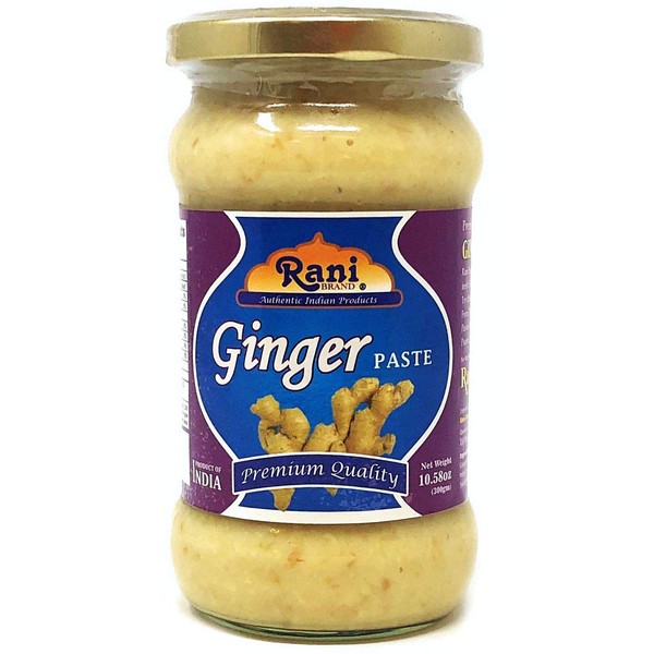 Rani Ginger Cooking Paste 10.5oz (300g) ~ Vegan | Glass Jar | Gluten Free | NON-GMO | No Colors | Indian Origin