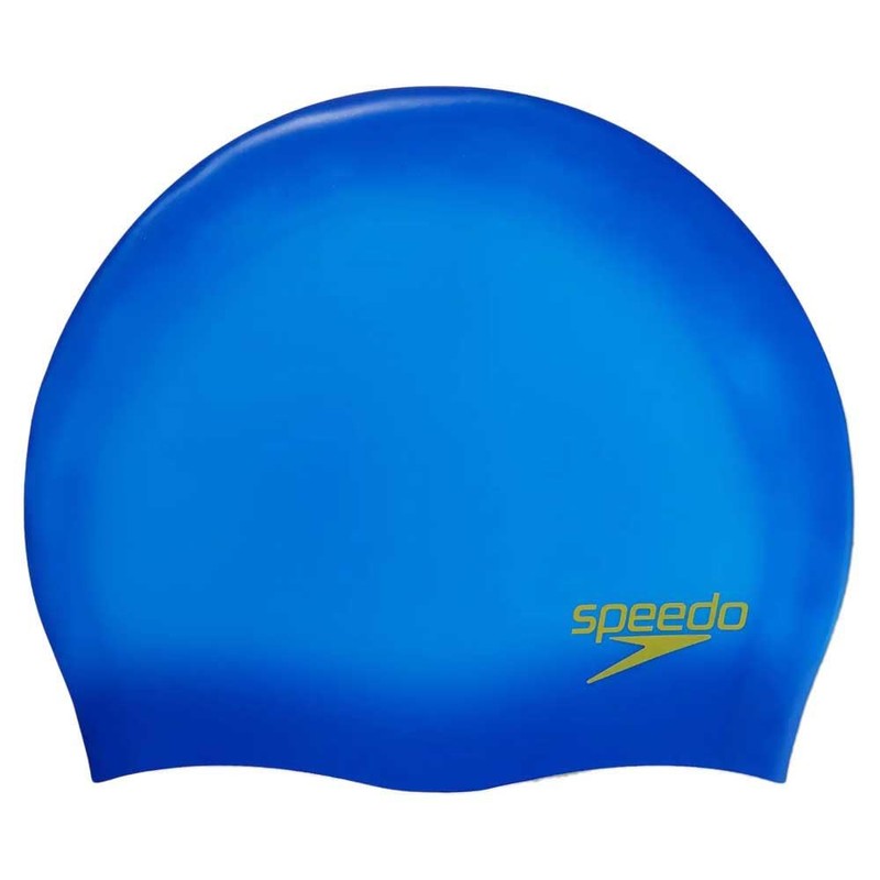 Speedo Kid's Plain Moulded Swim Cap, Artic/Green, One Size