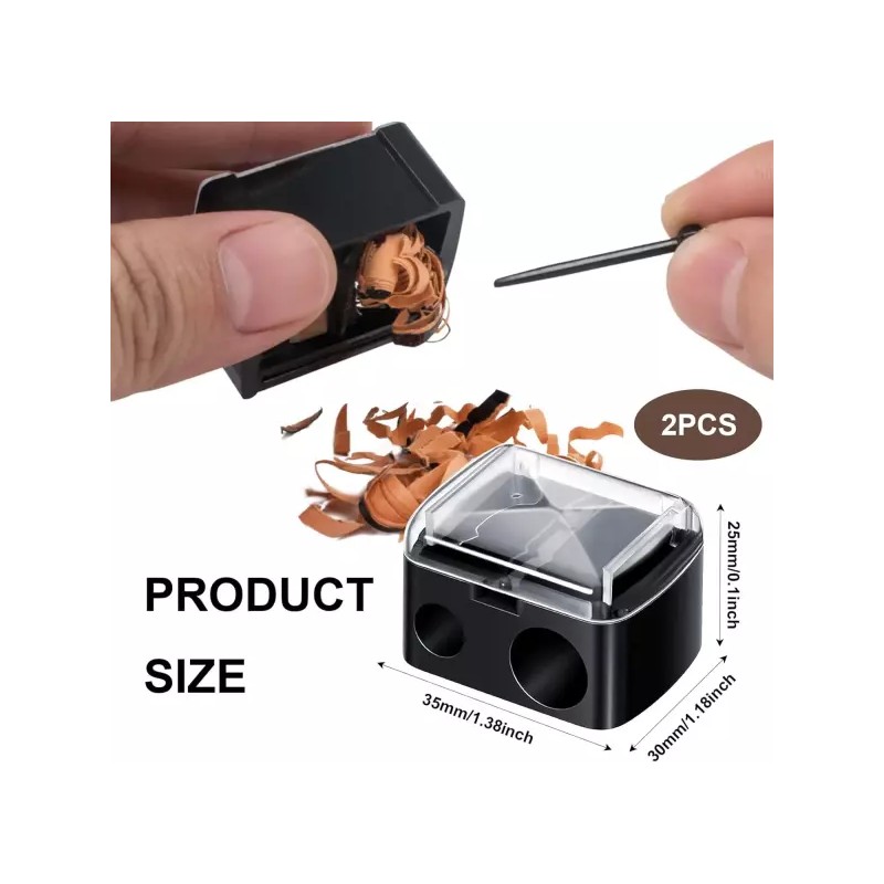 라이너 샤프너 2개 홀 메이크업 펜슬 립 Liner Sharpener 2