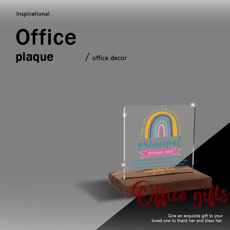 Principal Appreciation Gift, Inspirational Difference Maker Gift for Principal, Thank