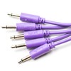 Synthrotek Eurorack Patch Cables 6" (15cm) Purple, 5-Pack 3.5mm 1/8
