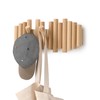 Umbra Umbra Picket 5 Hooks, Wall-Mounted Rail, Doubles as Art,