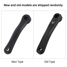 Bicycle Crank Arm Left Single Chain Crank Arm Aluminum Alloy Universal 170mm Bicycle Replacement (Rhombus Hole-Black)