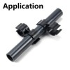 Pack of 20 Double Clamps Pipe Clamps PVC Plastic Shelf