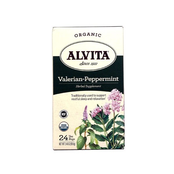 Alvita Tea - Organic Valerian Peppermint - 24 Bags
