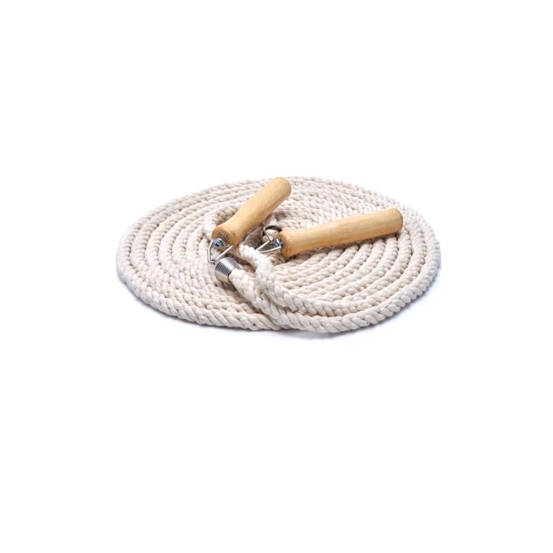 VGEBY Cuerda para Saltar de Algodón Individual, Blanca para Practicar,