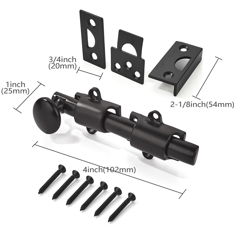 khtumeware 4 inches 2-Pack, Oil Rubbed Bronze Solid Brass Dutch