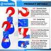 YATOINTO 2 ton Snatch Block with Hook(2 Pack), 3" Sheave