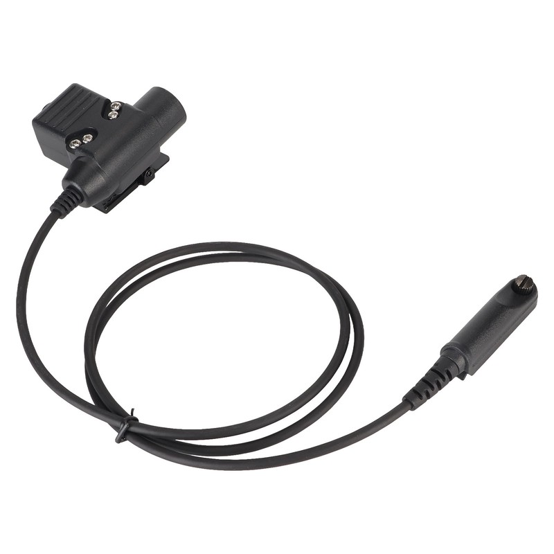 U94 PTT Adapter Cable 35.4in Walkie Talkie Headset Connector Cable