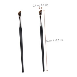 Baluue 3sets Wild Eyebrow Brush Angled Eyeliner Brush Set for Women Travel Size 2pcs*3