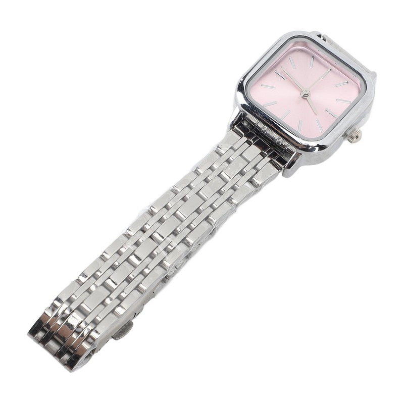 Women Quartz Watch Alloy Steel Strap Stylish Waterproof Ladies Square