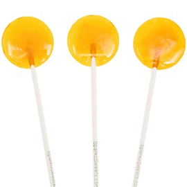 Natural Organic Honey Lollipops, 40 Pieces, 1.2 inch Diameter PURE Honey Pops, No Artificial Ingredients, No Corn Syrup, Pound, Natural Pops, 1.5 lbs, Sparko Sweets, Gold