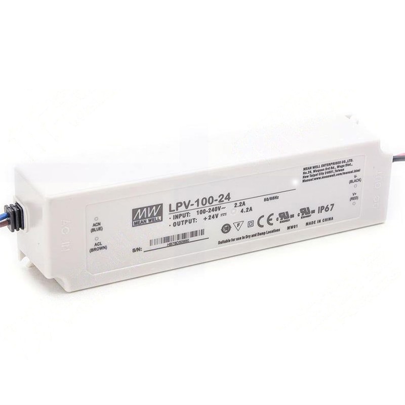 DynMach LPV-100-24 100W Power Supply - 24V 4.2A, AC-DC for