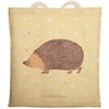 Mr. & Mrs. Panda Shopping Bag Hedgehog Hearts, yellow