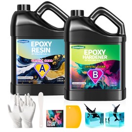 Epoxy Resin, Crystal Clear Anti-Yellowing Art Resin That,Table Top, Art Resin, Craft, Jewelry Casting, DIY, Tumblers & Wood, Food Safe, Heat & UV Resistant -2 Part Resin Kit (2 Gallon Black Bucket)