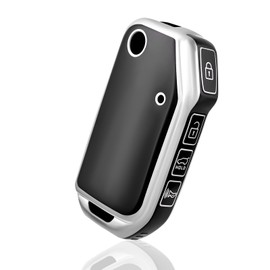 OFF WE GO Car Key Case Key Cover for Kia Ceed CD XCeed Sportage R GT MK5 Stinger GT Sorento Picanto Proceed Key Box Key Cover Protective Housing Black Silver