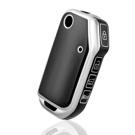 OFF WE GO Car Key Case Key Cover for Kia Ceed CD XCeed Sportage R GT MK5 Stinger GT Sorento Picanto Proceed Key Box Key Cover Protective Housing Black Silver