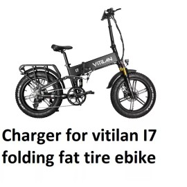 coming data ac power supply battery Charger For Vitilan I7 folding fat tire ebike