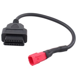 HouYeen OBD2 6 Pin to 16 Pin Socket Plug Diagnostic Scanner Adaptor Cable for Honda Piaggio Motorbikes for Suzuki GSX-R 1000 125 Motorcycle