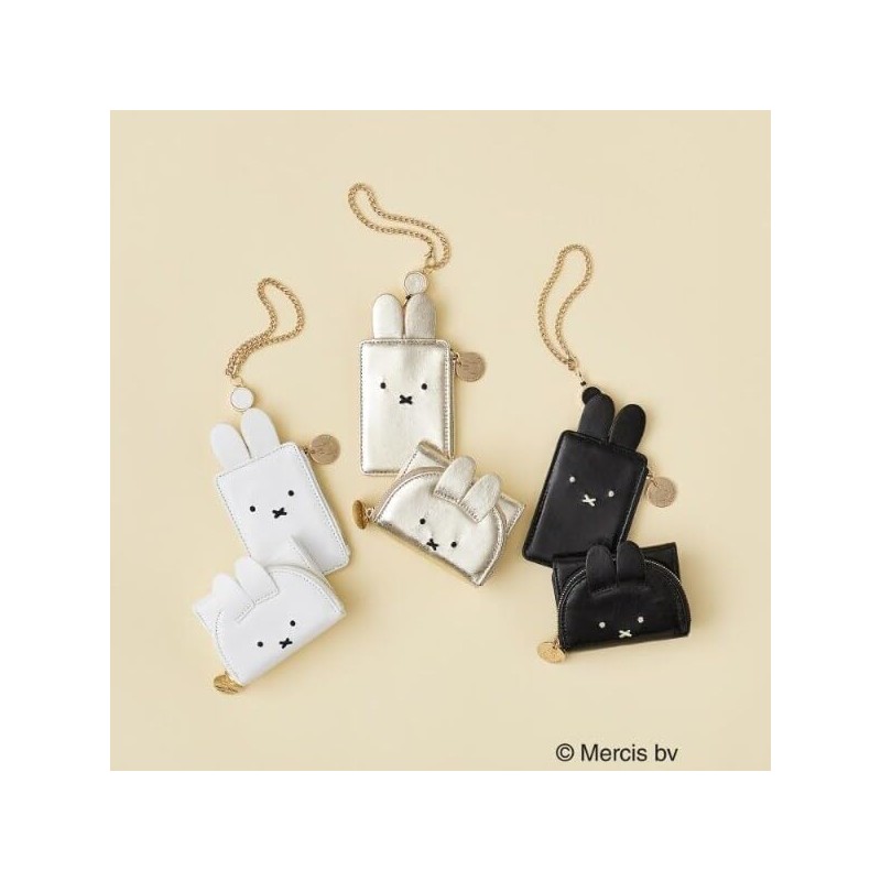 [オペークドットクリップ] miffyコラボ リールパスケース ゴールド（007） 00