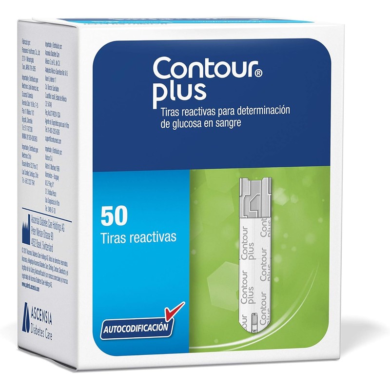 Contour Plus Tiras Reactivas Para Determinación De Glucosa En Sangre