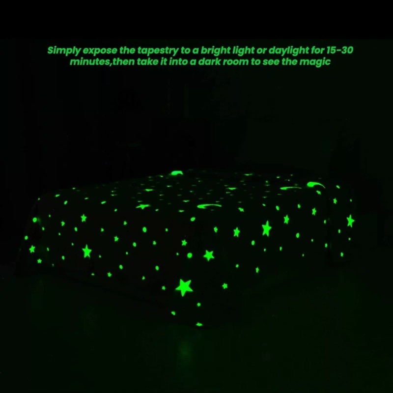 Shine Frazada Mágica Luminosa Brilla En La Obscuridad