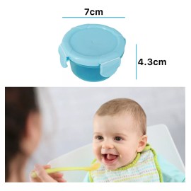 Luxury  4 Mini Contenedores Recipiente Comida Colación Snack Toper