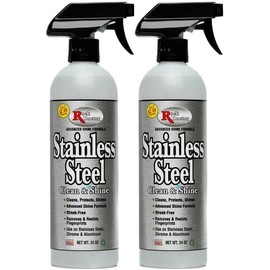 Rock Doctor Stainless Steel Cleaner and Polish, Streak-Free Cleaning Solution for Chrome and Aluminium, Stainless Appliance Cleaner, Stainless Steel Cooktop Cleaner, 24 oz. Spray Bottle, Pack of 2
